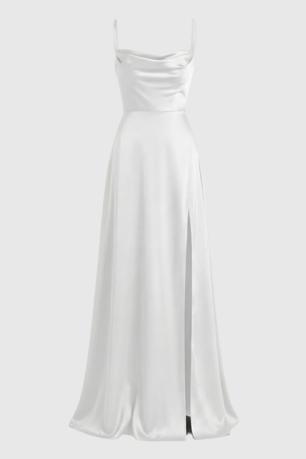 Elegantes Maxikleid mit seitlichem Schlitz