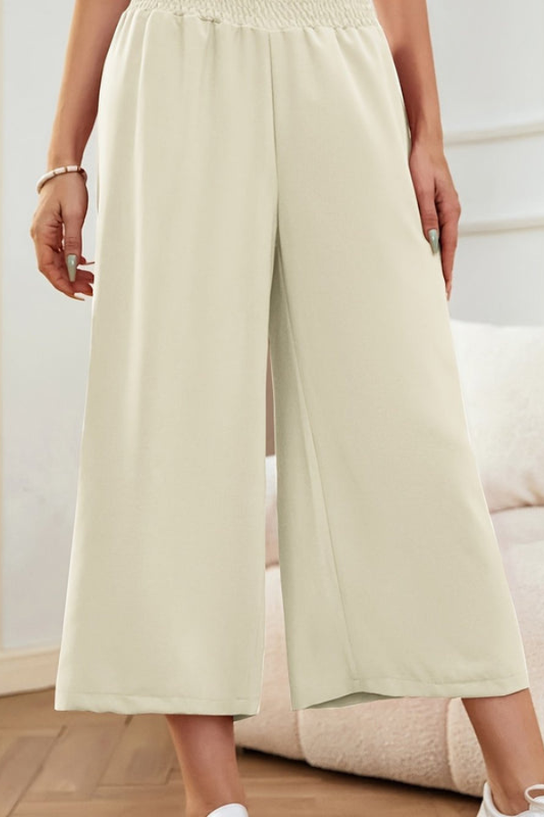 Chic Cropped Summer Pants Wideleg