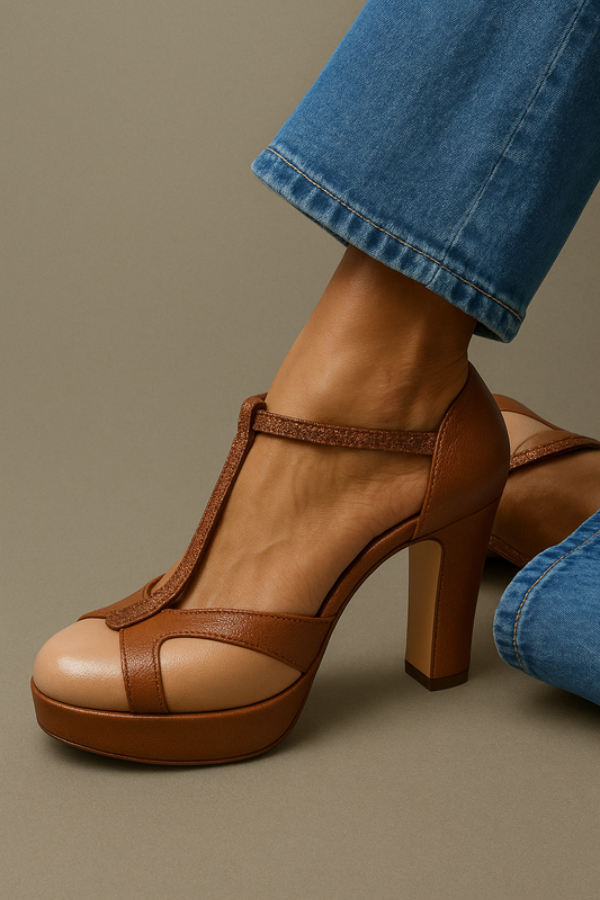 Elegant Comfort Block Heel Sandals