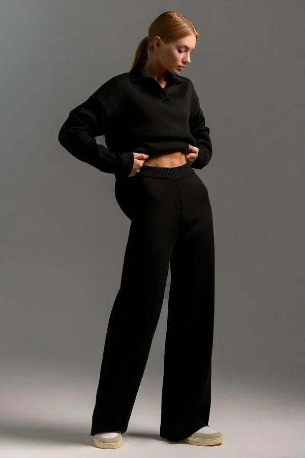 Chic Collared Lounge Set