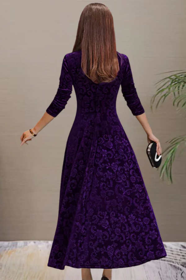 Luxurious Velvet Swing Dress