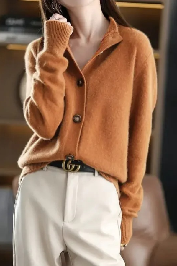 Cozy Knit Cardigan Button Front