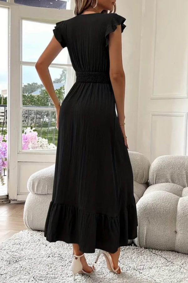 Airy Maxi Dress V Neck