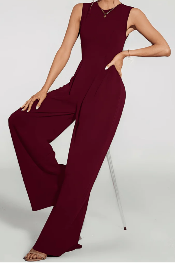 Sleek Black Wide Leg Jumpsuit