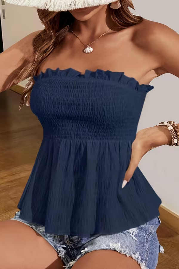 Sonniges, rückenfreies Bandeau-Top