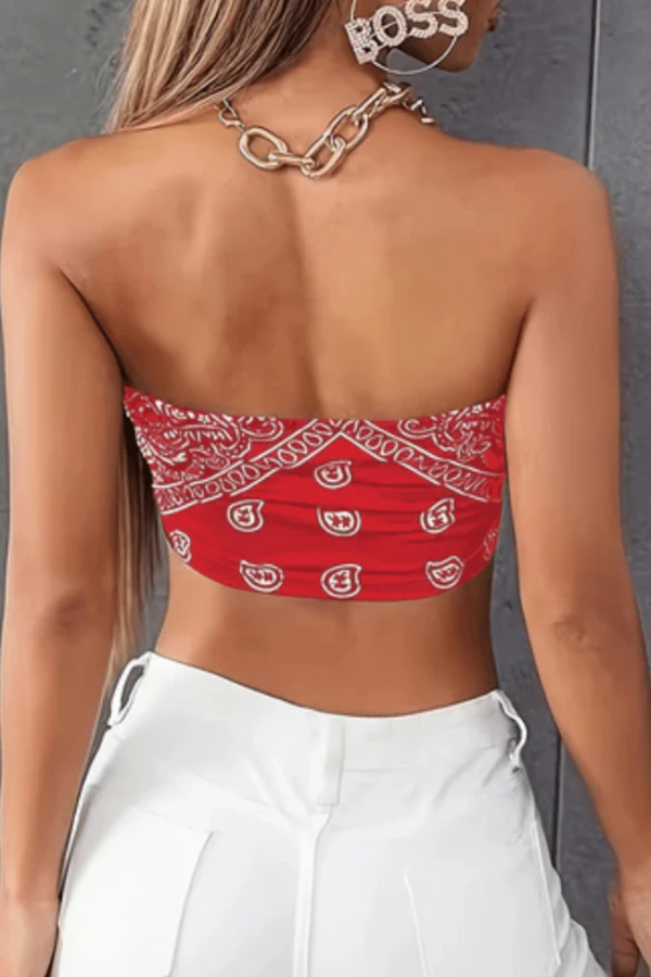 Mutiges, Paisley-Bandeau-Top