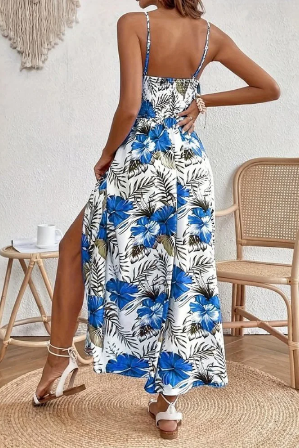 Floral Spaghetti Strap Maxi Dress