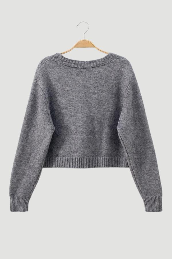 Cozy Knit Cardigan Cropped