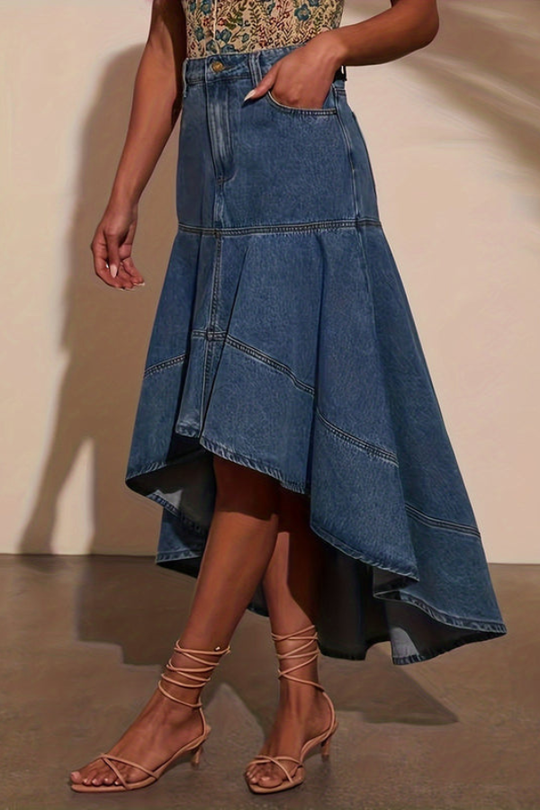 Classic Denim Midi Dress