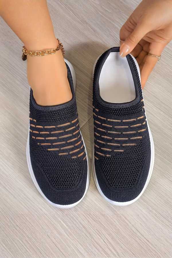 Breathable Mule Platform Slip On Shoes