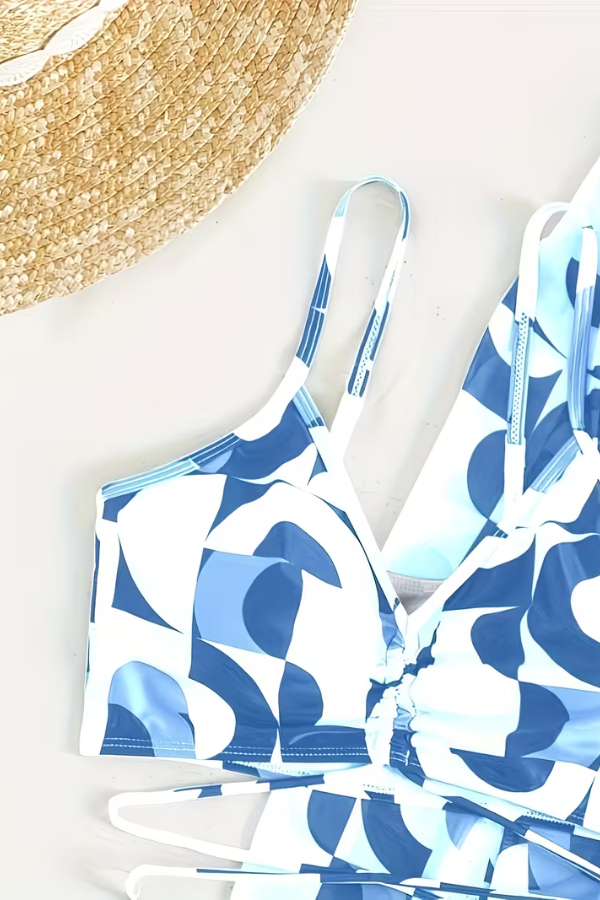 Vibrant Bikini Set Ruffled