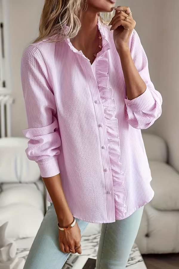 Chic Ruffle Detail Blouse