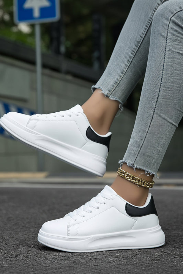 Cushioned White Sneakers