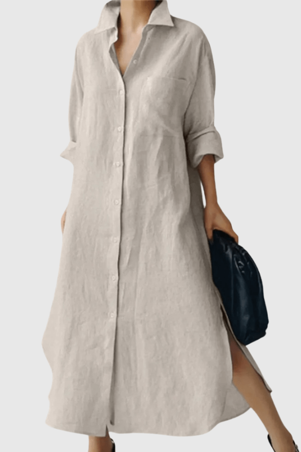 Oversized, lässiges Hemdkleid