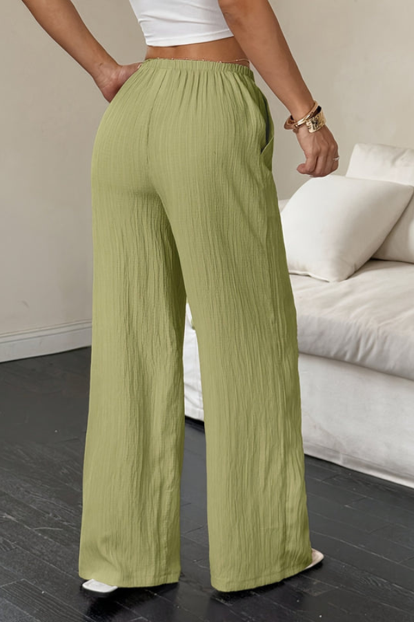 Vacation Cropped Summer Pants Wideleg