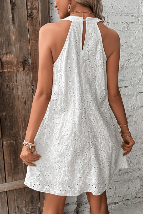 Boho Halter Neck Keyhole Maxi Dresses