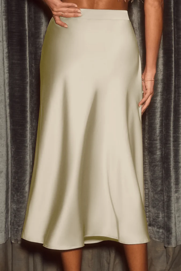 Sleek Flow Midi Skirt