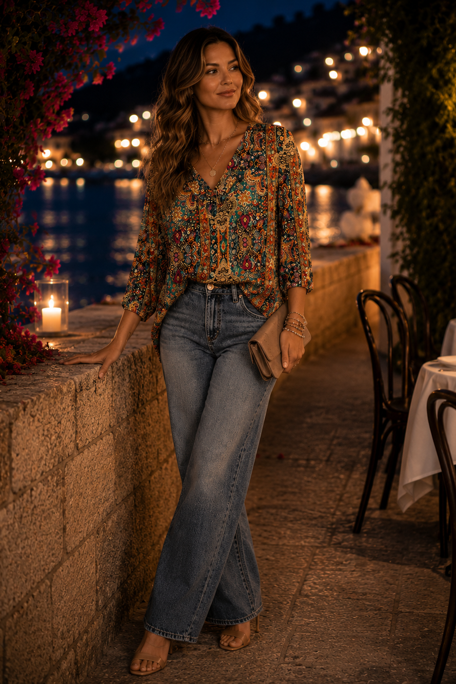 Bohemian Print Weekend Tops