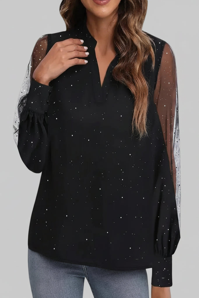 Chic V-Neck Blouse for Effortless Style and Lasting Comfort 2