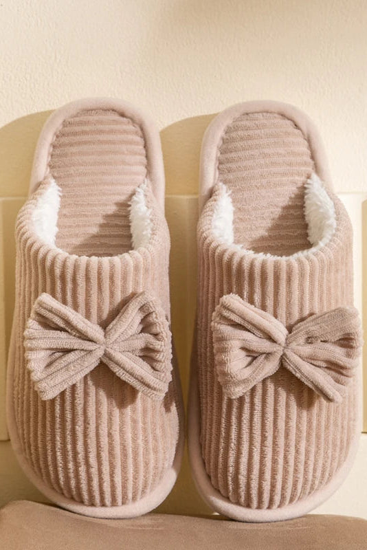 Cozy Bow Slippers - Lightweight and Soft Indoor Footwear for Fall/Winter 8