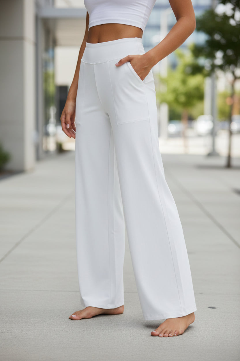 High-Waisted Wide-Leg Yoga Pants