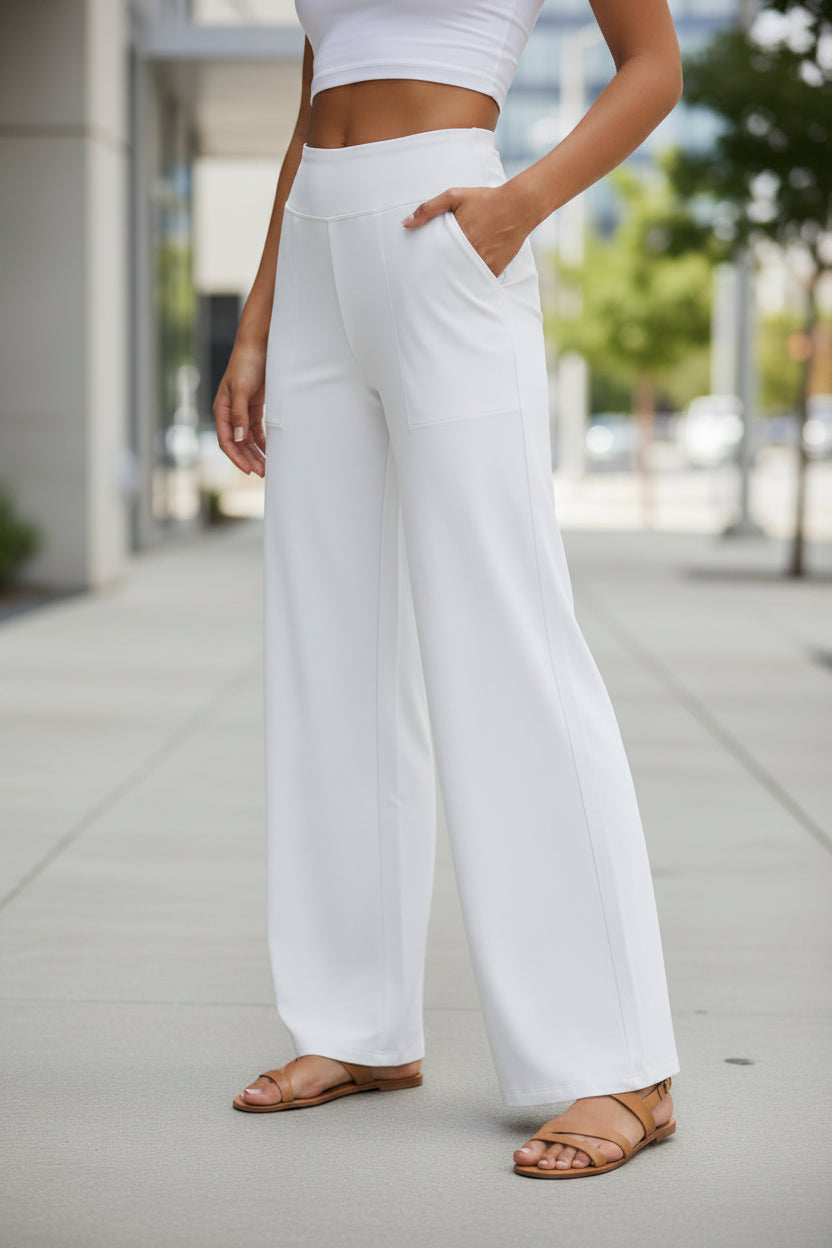 High-Waisted Wide-Leg Yoga Pants