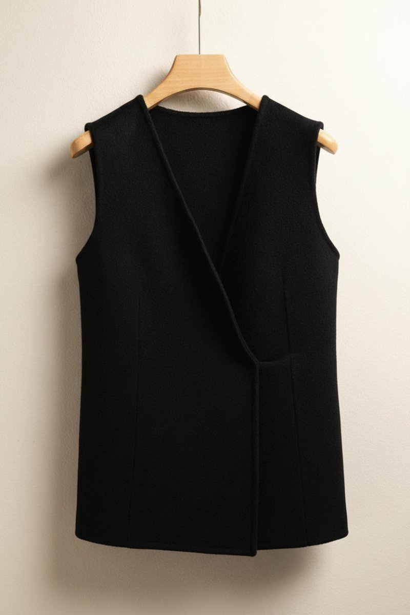 Elegant Cashmere Vest with Pearl Button Detail for Year-Round Style 8
