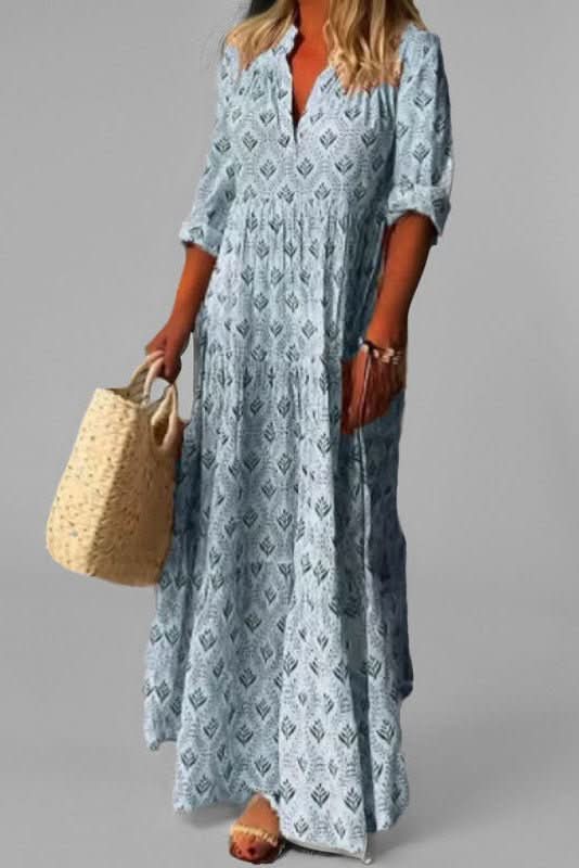 Elegant Maxi Dress with Tiered Design for Effortless Style 7