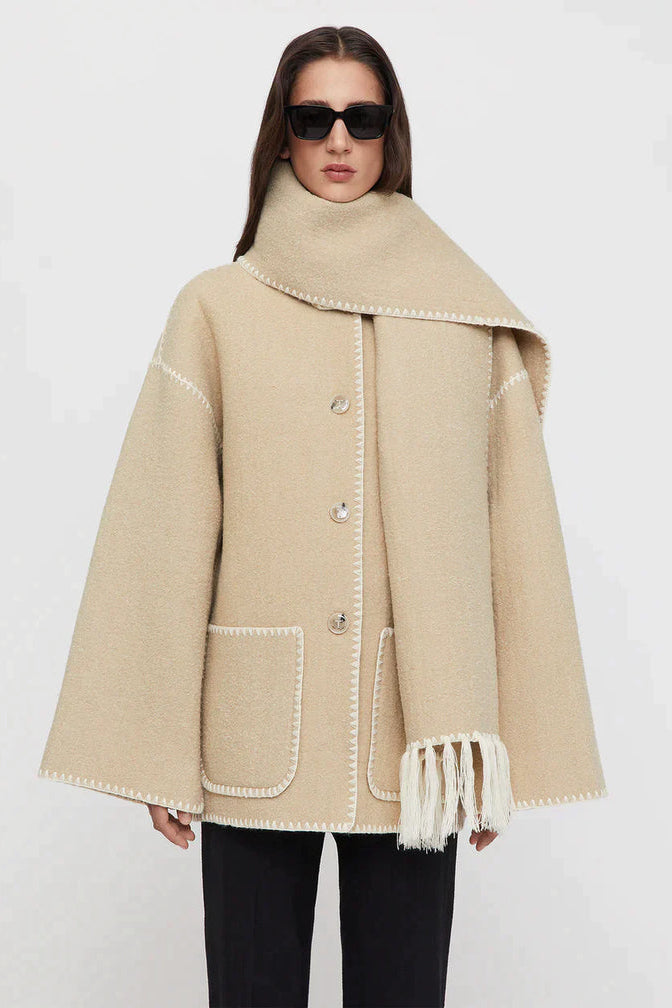 Elegant Scarf Jacket for Cozy Warmth and Timeless Style 9