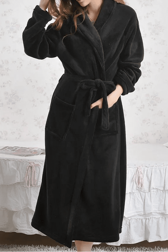 Long Premium Fleece Bathrobe for Ultimate Comfort and Warmth 8