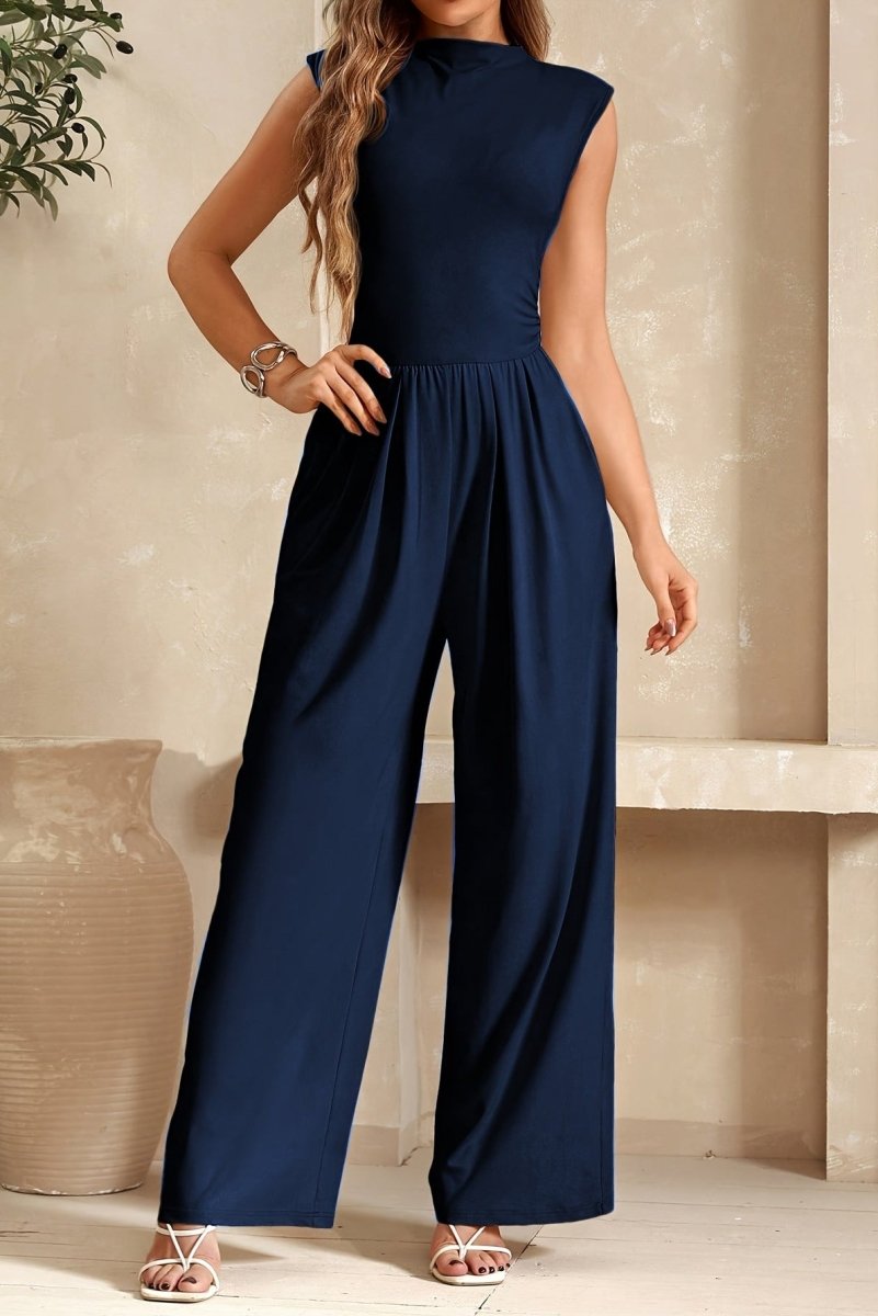Polished Solid Jumpsuit with Seamless Silhouette and Elegance 8