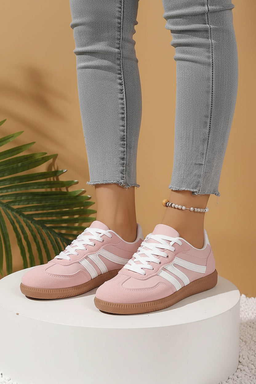 Lace-Up Platform Casual Sneakers