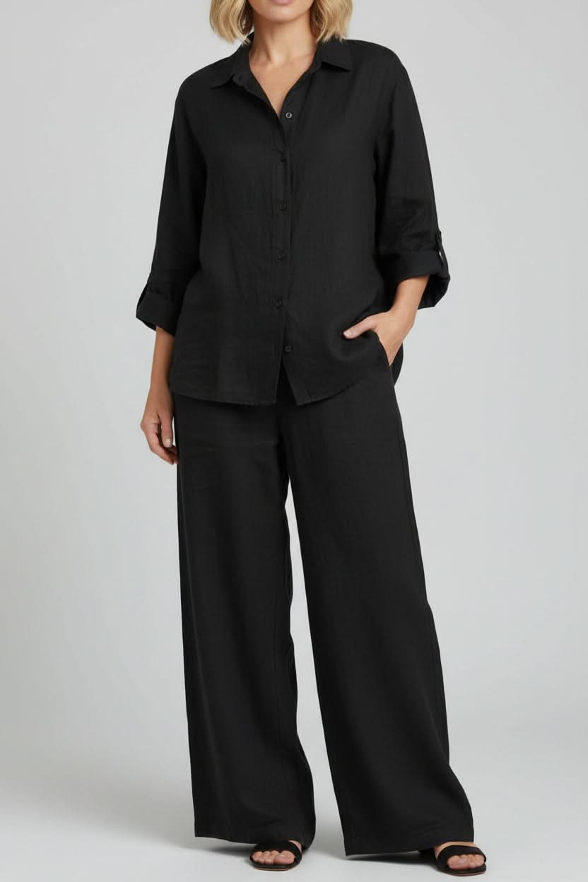 Minimalistisches schickes koordiniertes Zwei-Teile-Set