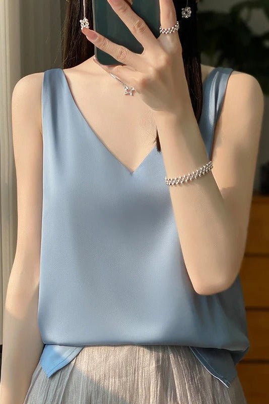 Sophisticated Silk Satin Blouse for Elegant Style and Comfort 8