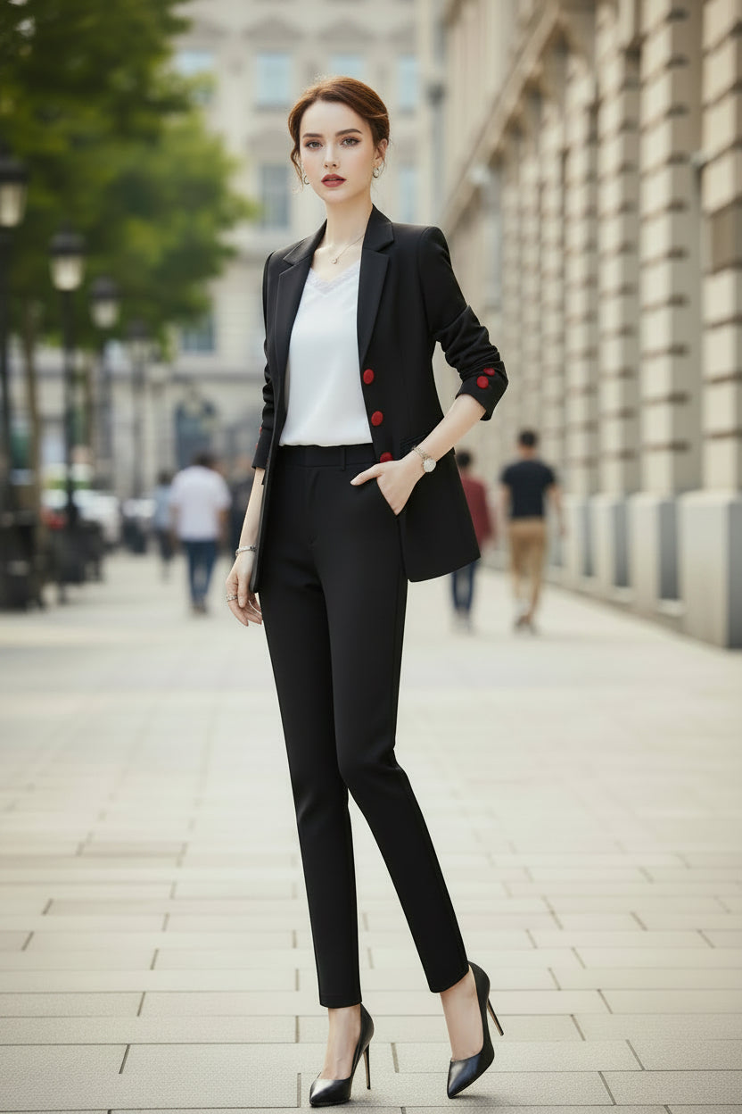 Softly Tailored Pant Suit Set