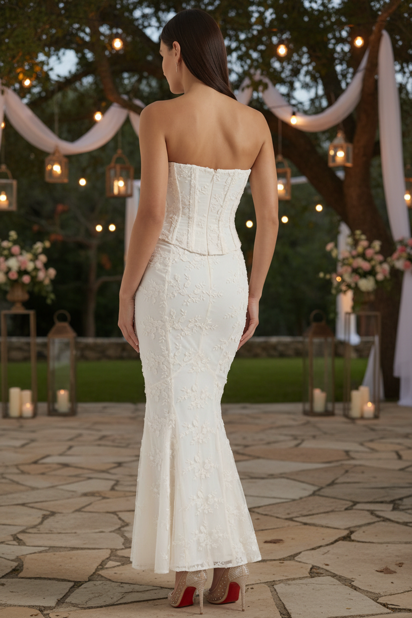 Strapless Corset Maxi Dress