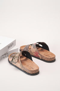 Tropical Buckle Beach Slippers for Casual Summer Wear