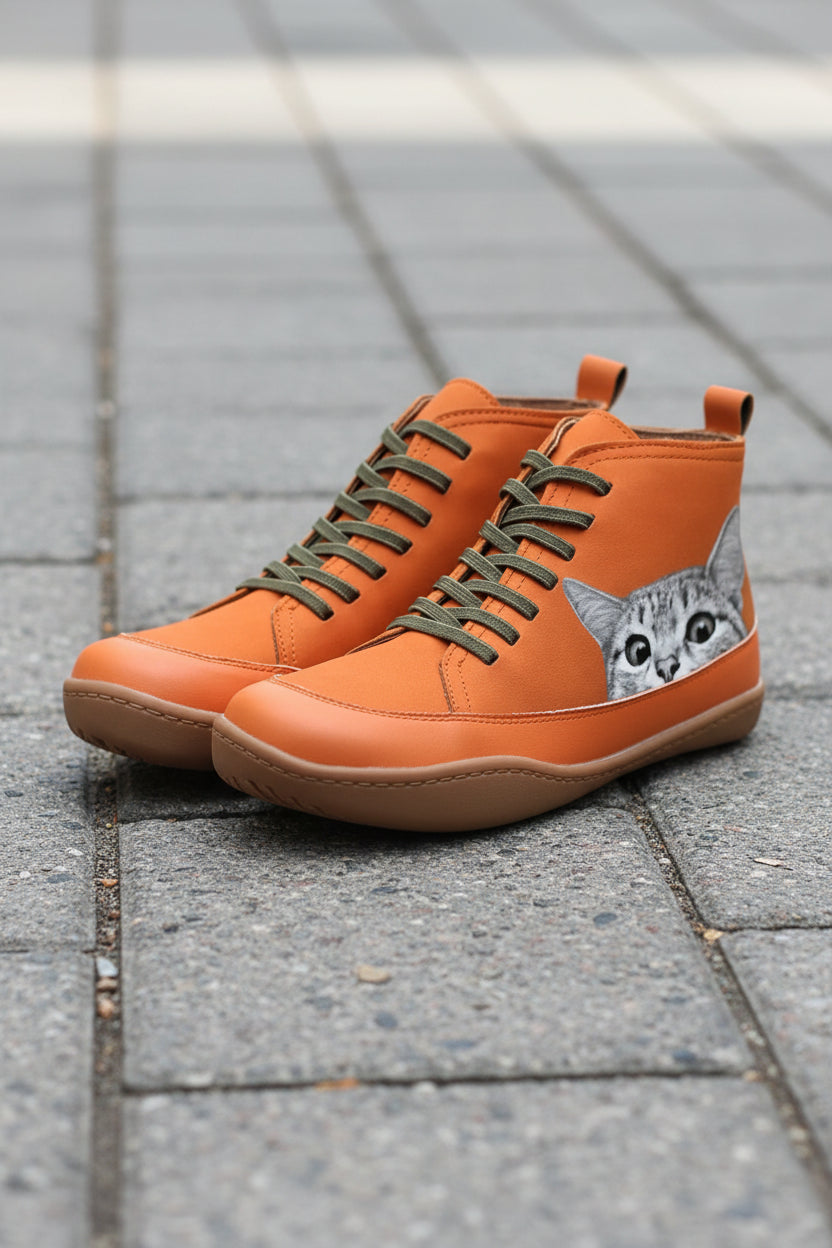 Cat Lover Ankle Boots