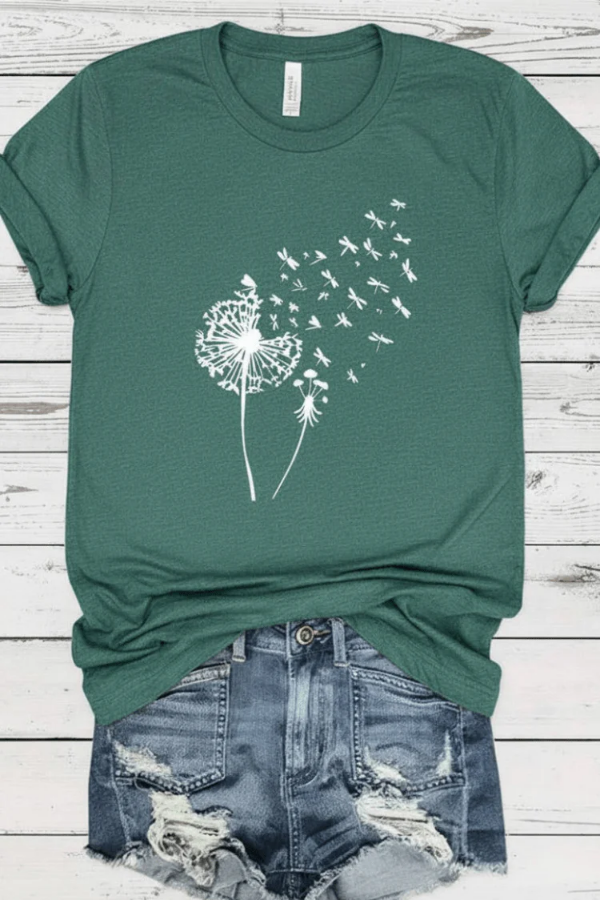 Soft Cotton Dandelion T Shirt