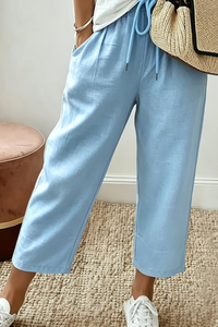 Chic Cropped Summer Pants Office