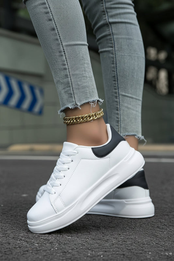Cushioned White Sneakers