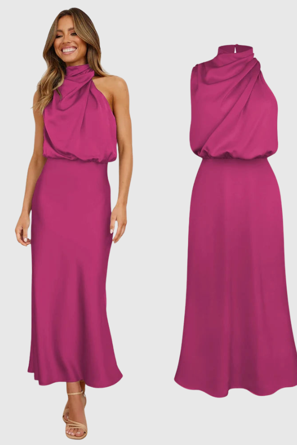 Elegant Sleeveless Evening Maxi Dress