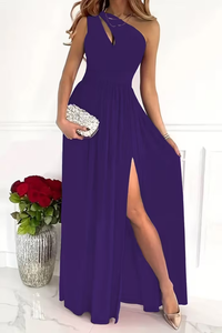 Sleek One Shoulder Maxi Dress