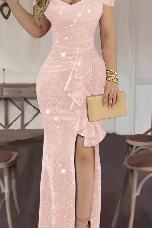 Glamorous Off Shoulder Maxi Dress