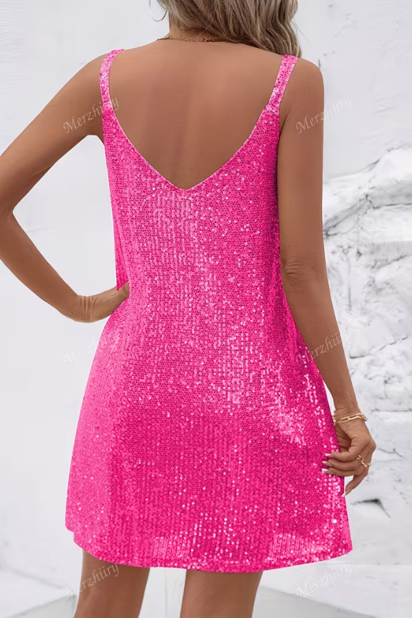 Gleaming Sequined Cocktail Dress