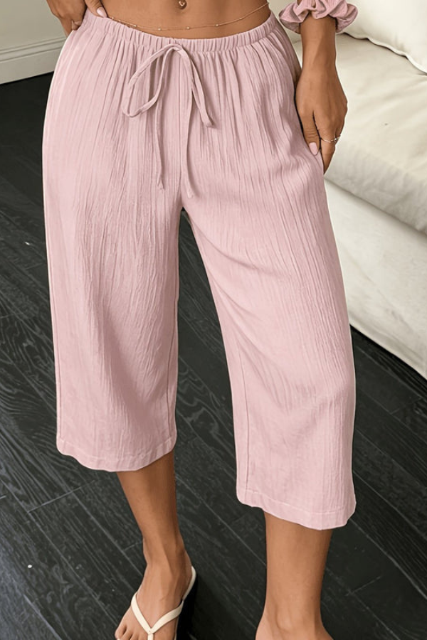 Relaxed Cropped Summer Pants Elegant