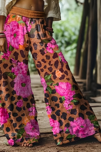 Floral Cropped Summer Pants Vintage