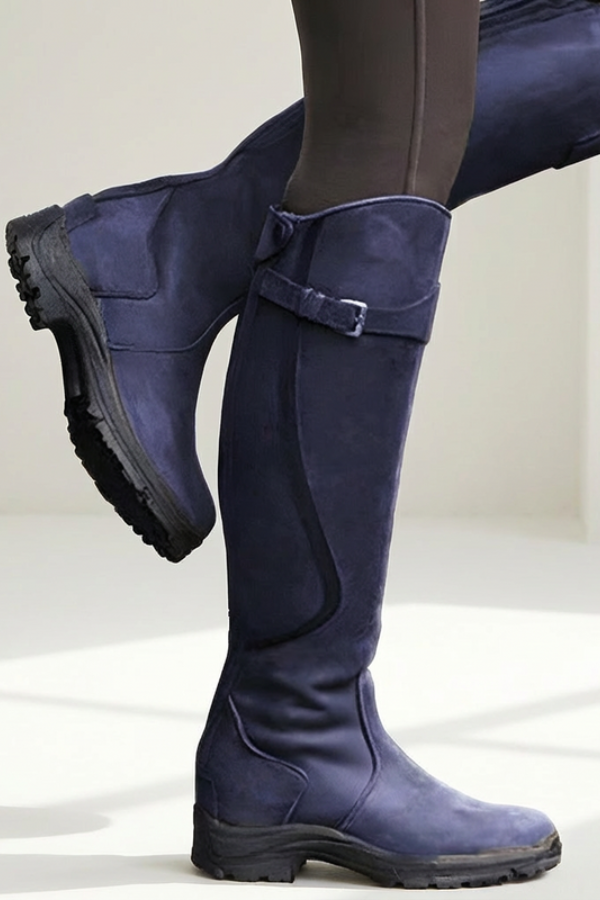 Knee-High Boots with Stable Sole and Modern Fit