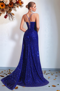 Radiant Sequin Backless Maxi Dress