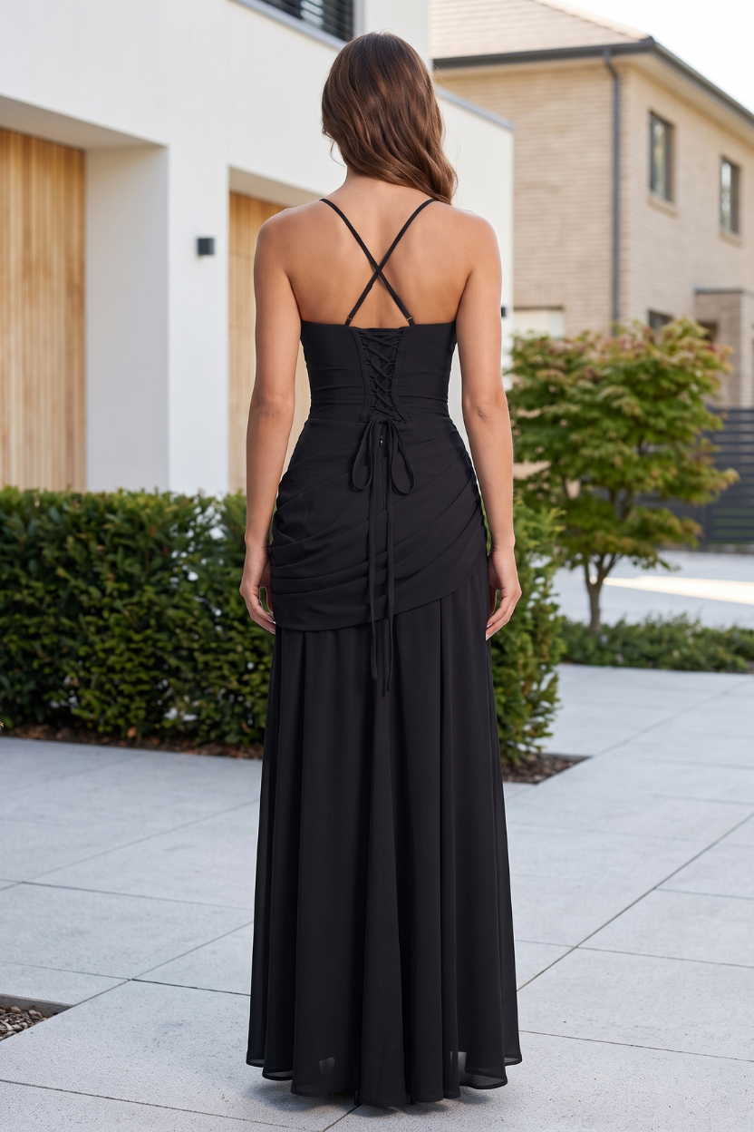 Elegantes Fließendes Serena Maxikleid